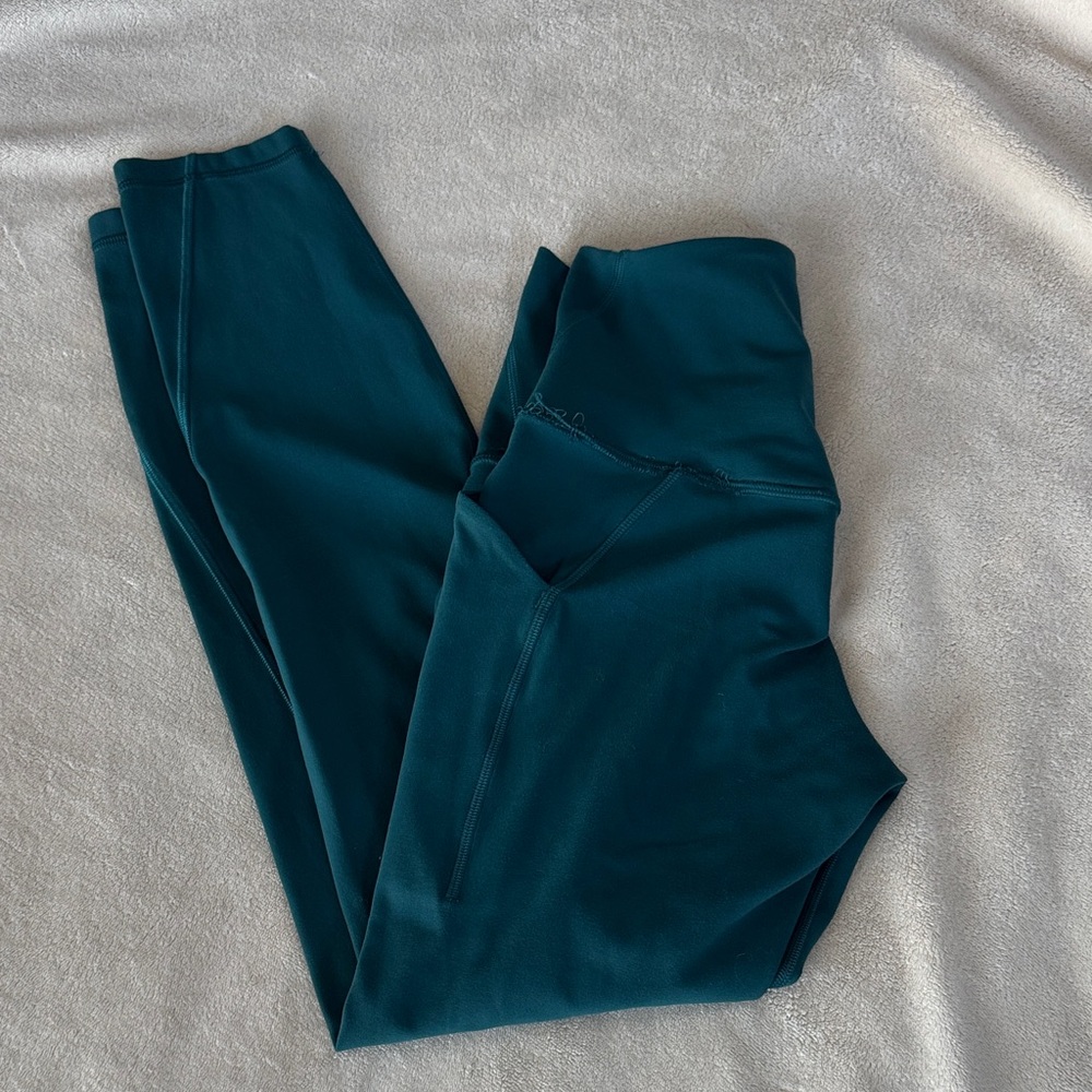 Lululemon Deep Teal High-Waist Leggings *please see pics and description*